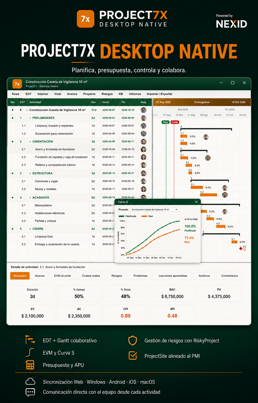 Project7x Desktop Native interface